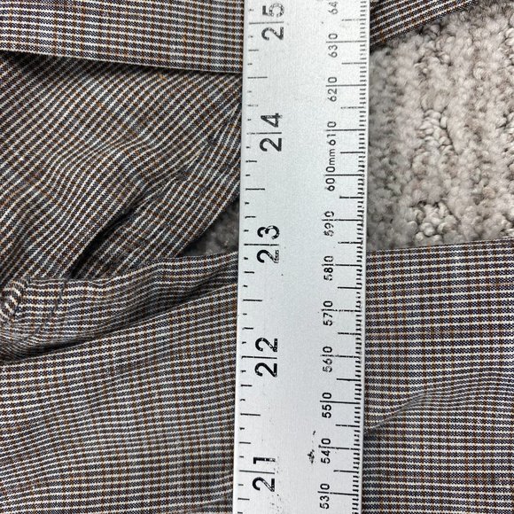 PRANA Shirt Men Extra Large XL Brown Button Down Slim Long Sleeve Casual Hemp - Picture 7 of 9